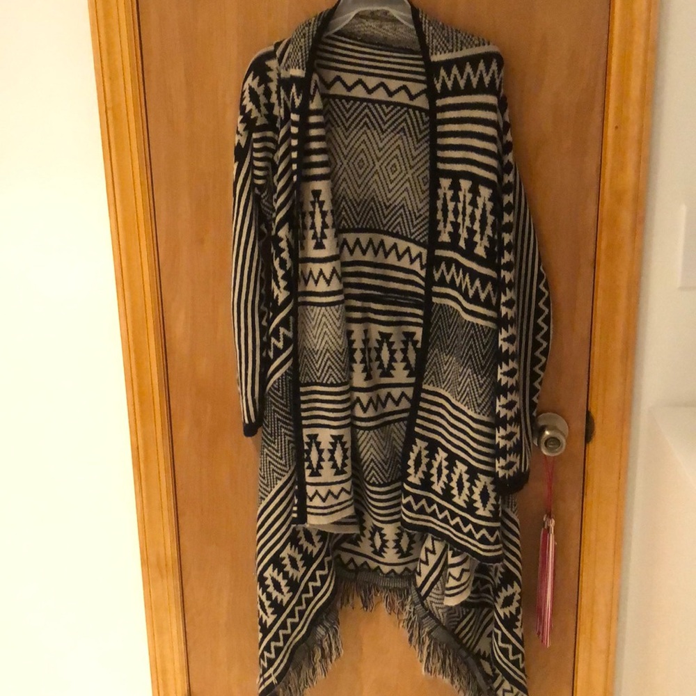 Aztec knit cardigan